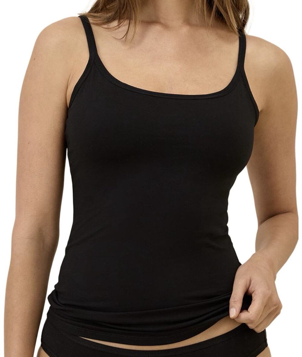 Pact Organic Everyday Shelf Bra Camisole Black Womens Large